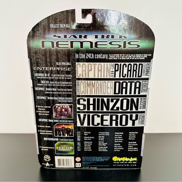 Star Trek Nemesis VICEROY with Ceremonial Reman Staff Art Asylum 2002 NEW SEALED - Picture 4 of 9